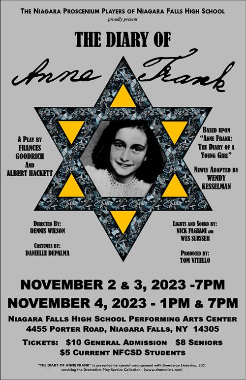 Poster for the Diary of Anne Frank